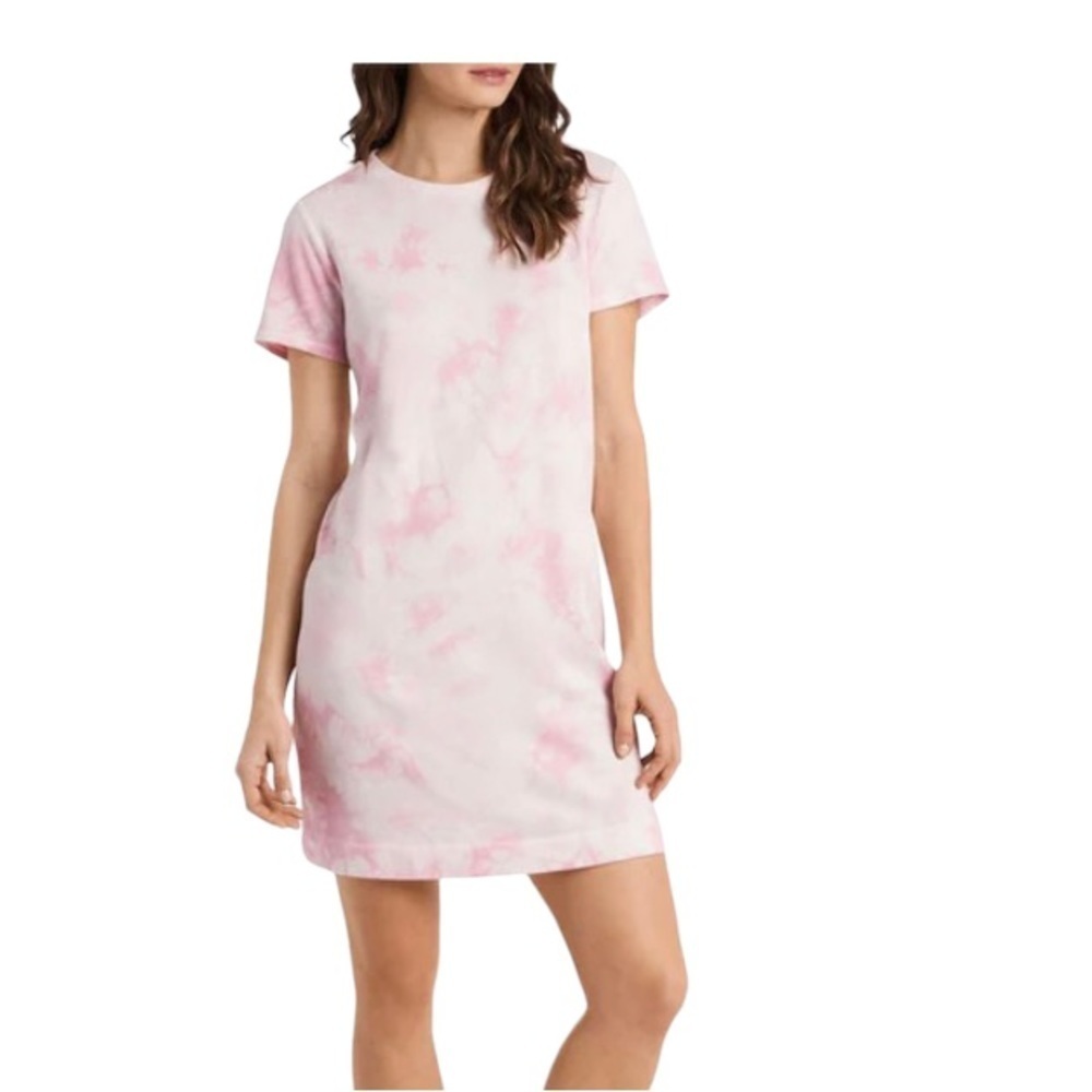 Vince Camuto Tie Dye T-Shirt Dress. Dusty Blossom Sz S